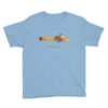 Wearing Christian Galatians t-shirt - blue