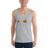 Wearing Christian Galatians tank top - grey