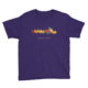Wearing Christian Galatians t-shirt - purple