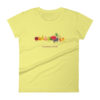 Wearing Christian Galatians t-shirt - yellow
