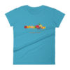 Wearing Christian Galatians t-shirt - teal