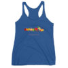 Wearing Christian Galatians tank top - blue