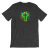 Wearing Christian - Neon Cross T-Shirt - Dark Heather Grey