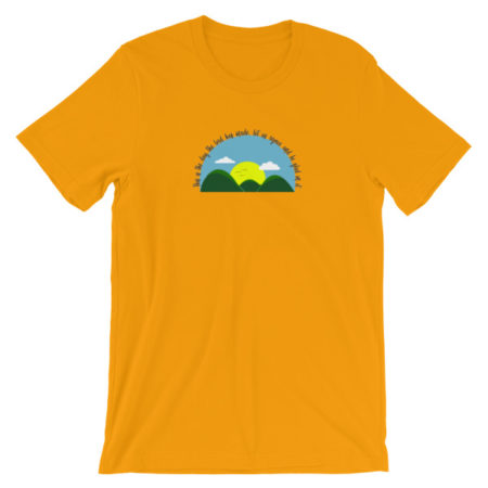Wearing Christian this is the day T-shirt- orange