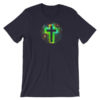 Wearing Christian - Neon Cross T-Shirt - Purple