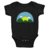 Wearing Christian this is the day onesie - black