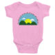 Wearing Christian this is the day onesie - pink