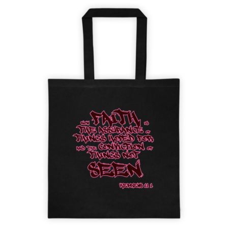 Wearing Christian Faith Tote bag - black