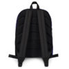 Wearing Christian Genesis back pack