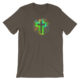 Wearing Christian - Neon Cross T-Shirt - Brown