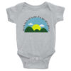 Wearing Christian this is the day onesie - grey