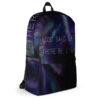 Wearing Christian Genesis back pack