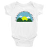 Wearing Christian this is the day onesie - white