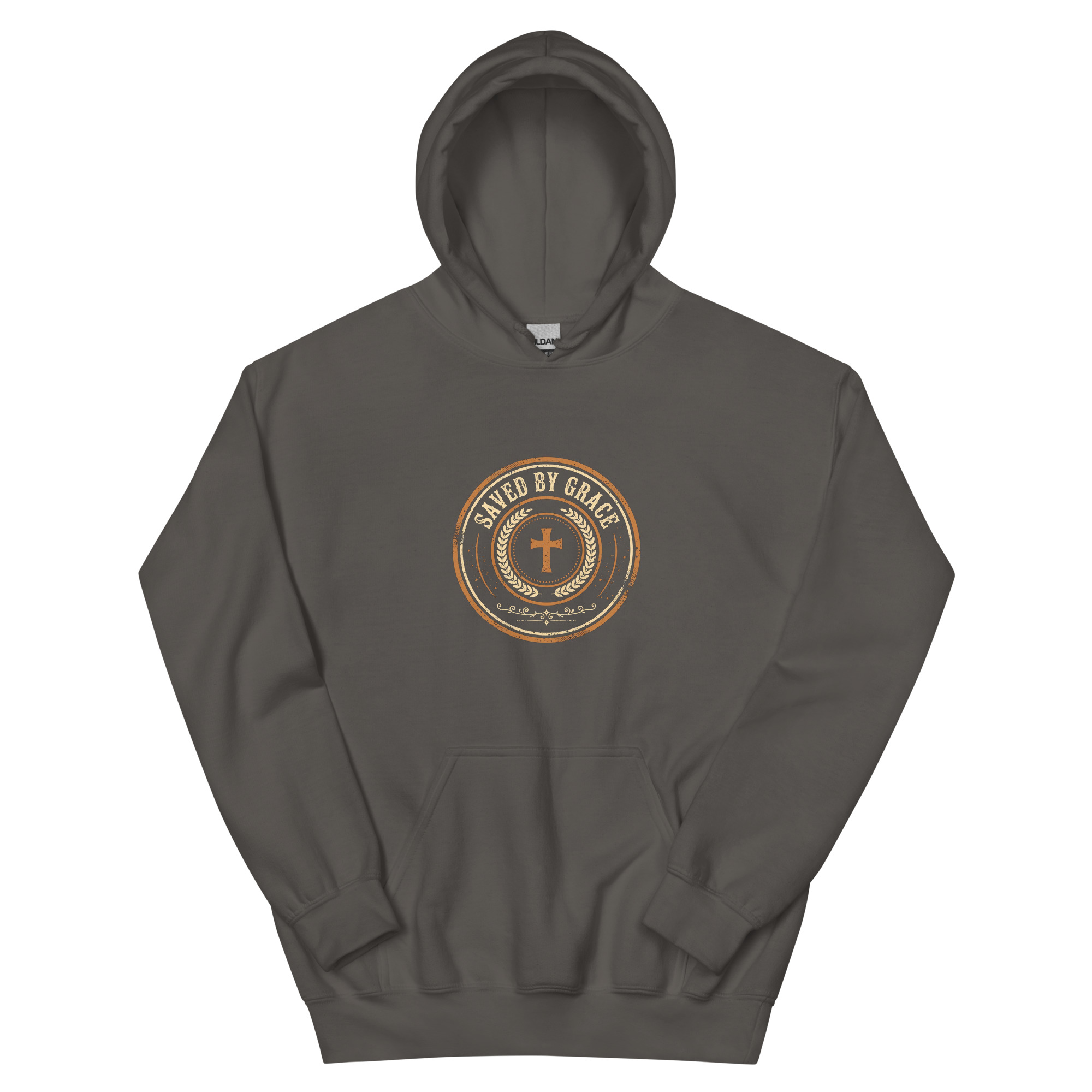 Saved by Grace Badge Hoodie - Image 5