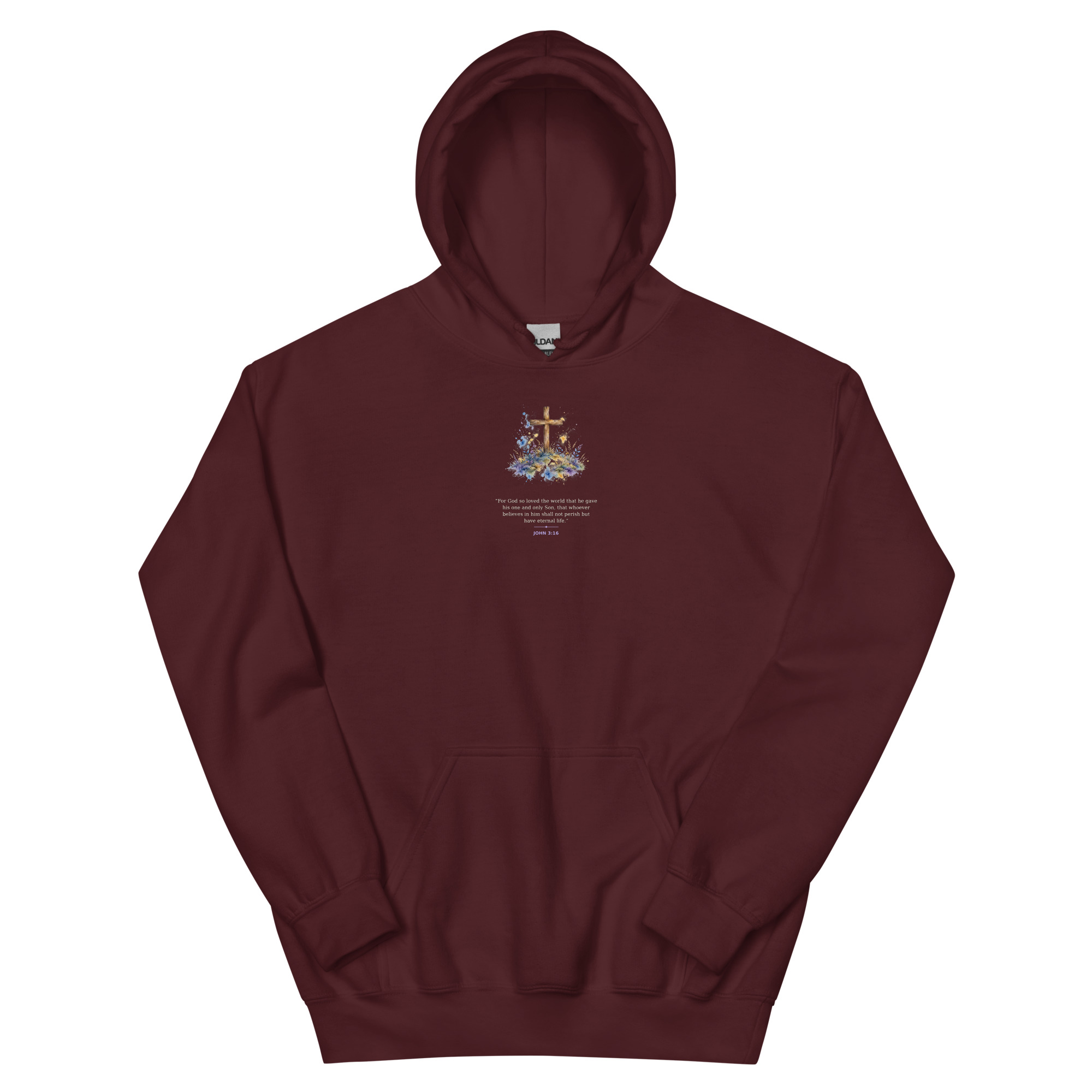 Watercolor Cross Hoodie - Image 5
