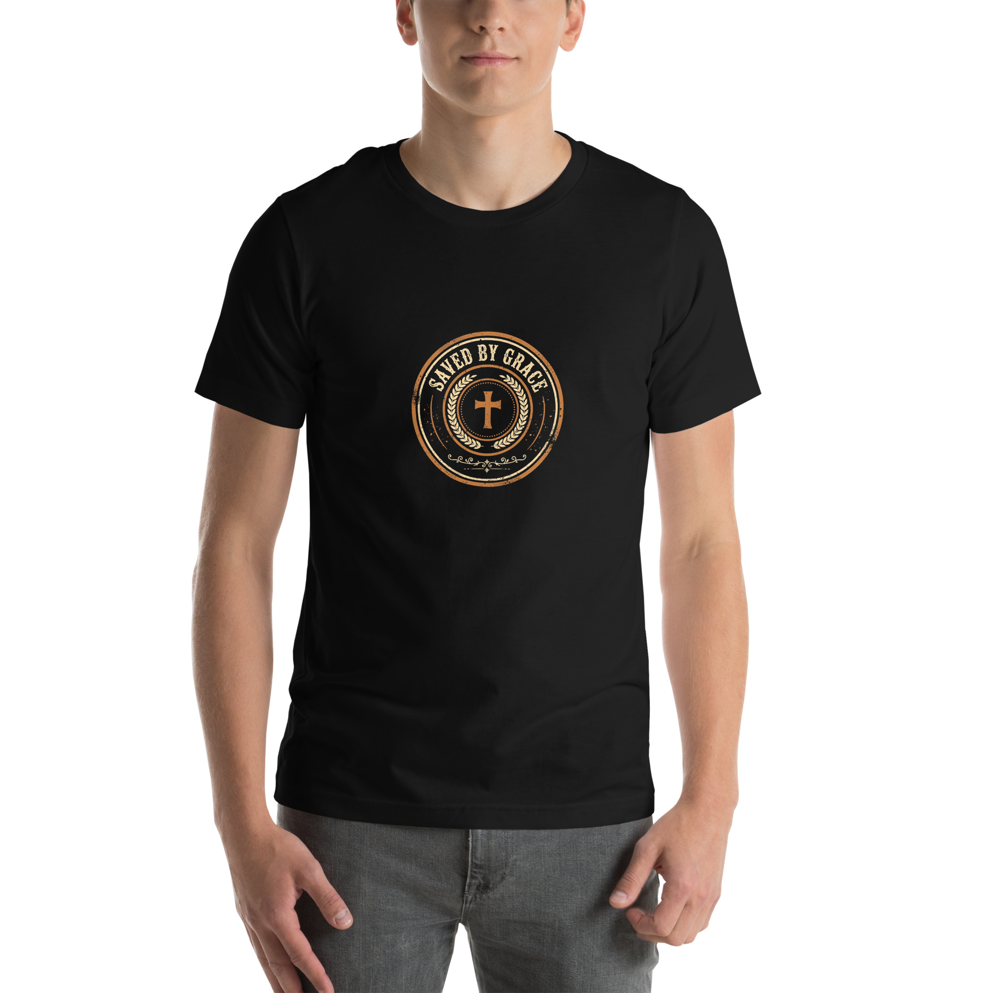 Saved by Grace Badge Tee - Image 13