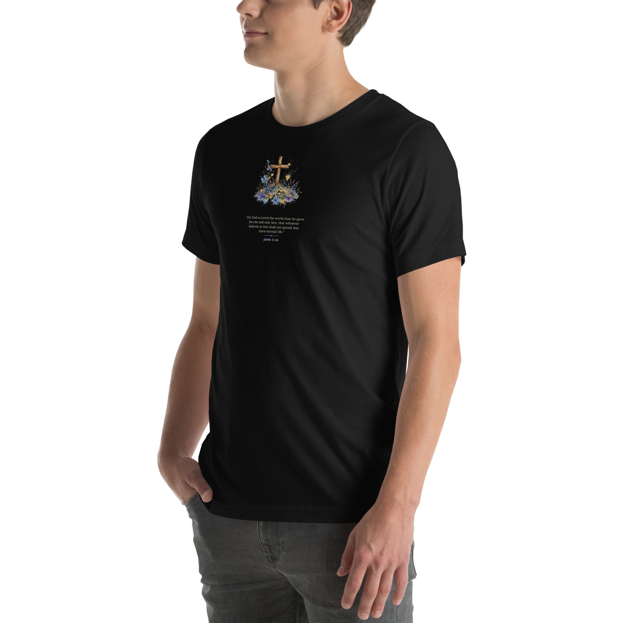 Watercolor Cross Tee - Image 10