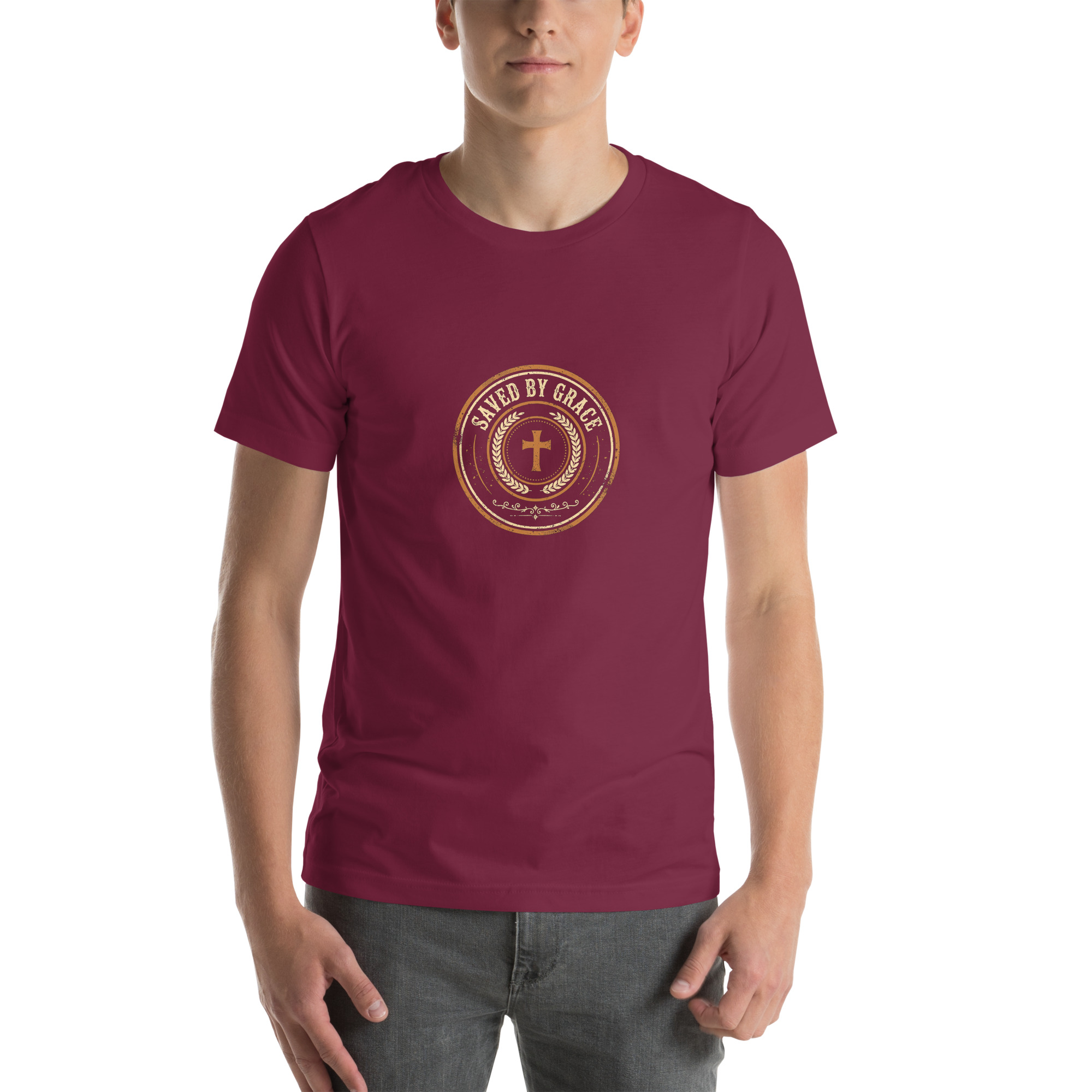 Saved by Grace Badge Tee - Image 25