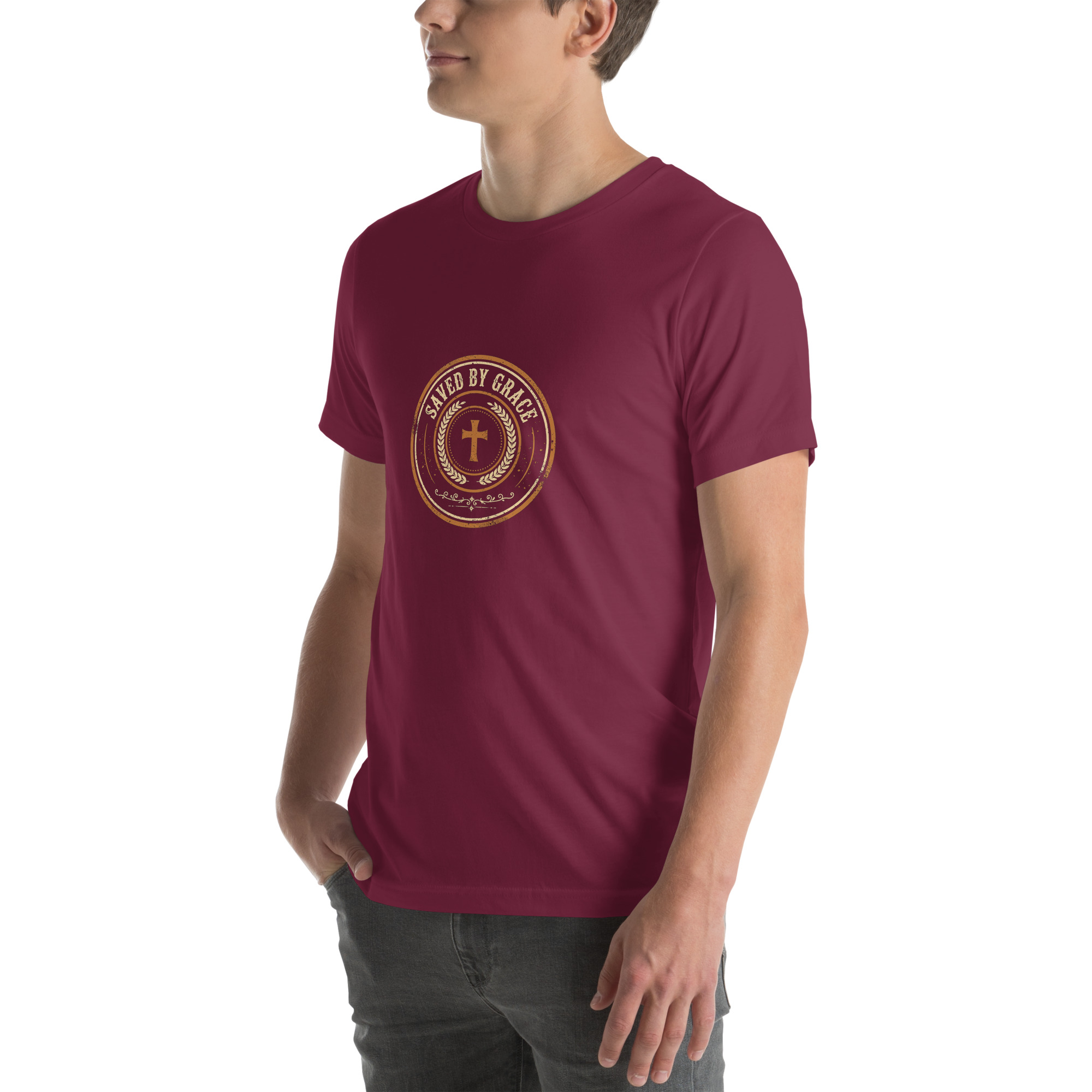 Saved by Grace Badge Tee - Image 28