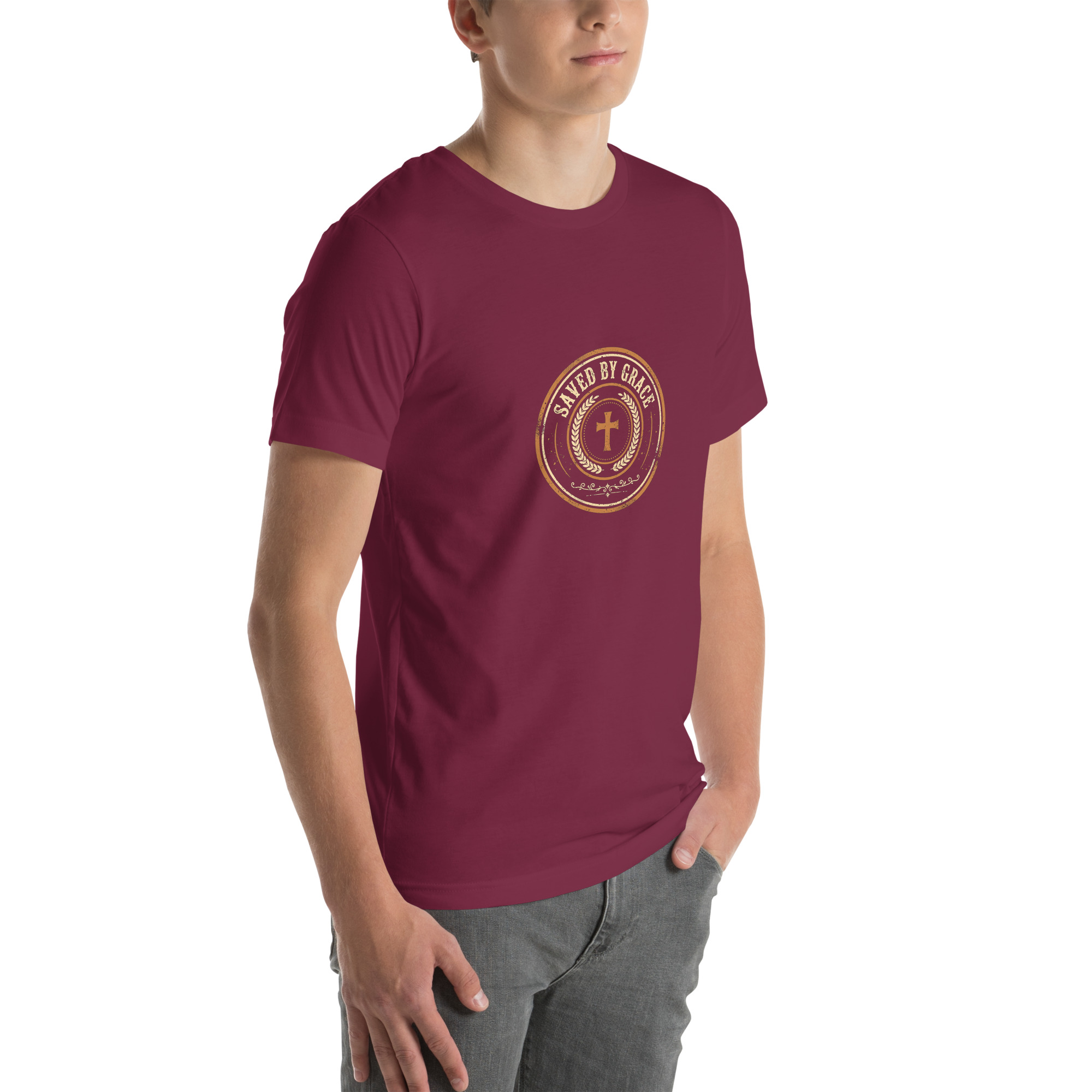 Saved by Grace Badge Tee - Image 30