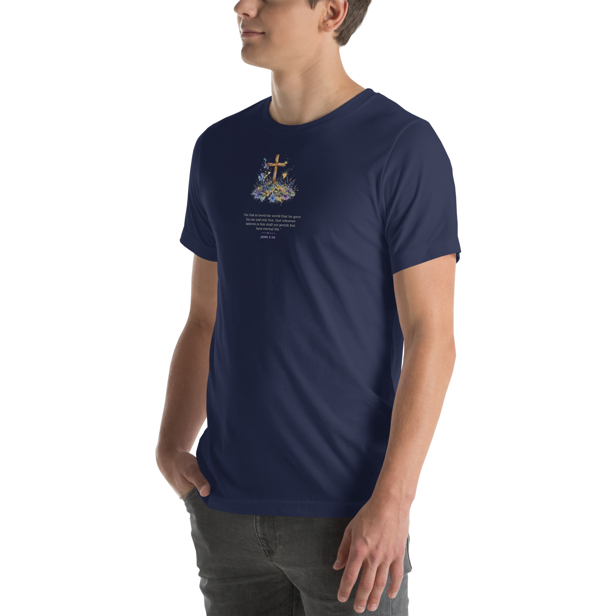 Watercolor Cross Tee - Image 16