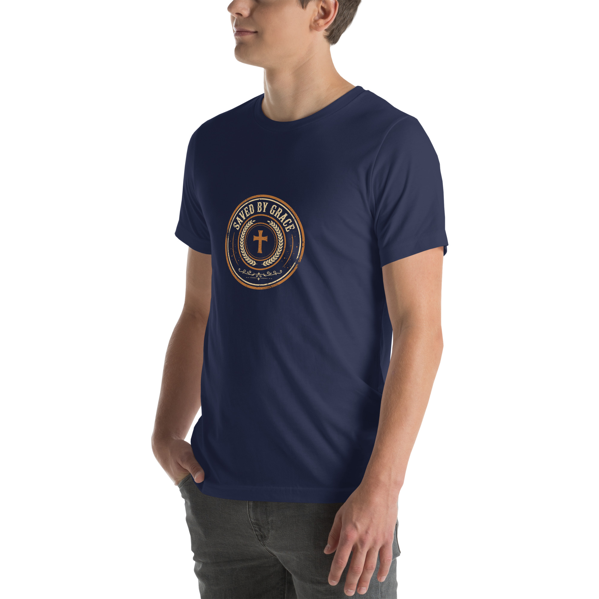 Saved by Grace Badge Tee - Image 22